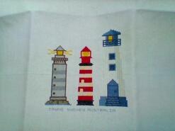 Cross stitch square for Hector's quilt