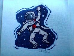 Cross stitch square for Oliver M's quilt