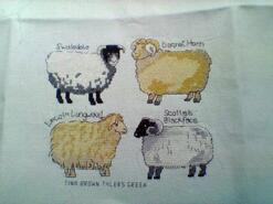 Cross stitch square for Jax P's quilt