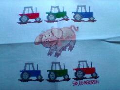 Cross stitch square for Jax P's quilt