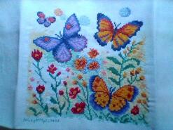 Cross stitch square for Esmay F's quilt