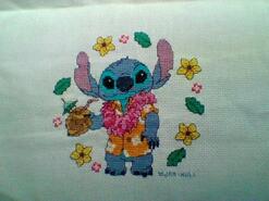 Cross stitch square for Bailey F's quilt