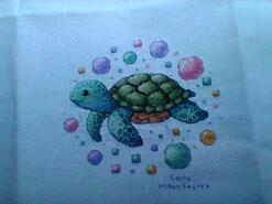 Cross stitch square for Kayden M's quilt