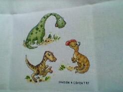 Cross stitch square for Dixon's quilt