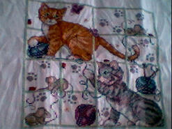 Cross stitch square for Ceili Ann's quilt