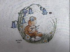 Cross stitch square for Ceili Ann's quilt