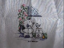 Cross stitch square for Ceili Ann's quilt