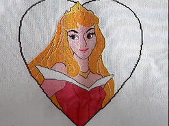 Cross stitch square for Evie-Anne's quilt