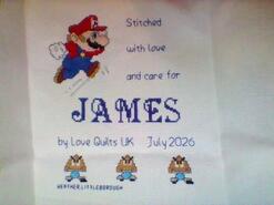 Cross stitch square for James W's quilt