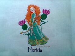 Cross stitch square for Poppy B's quilt