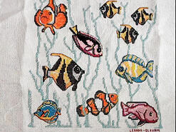 Cross stitch square for Logan C's quilt