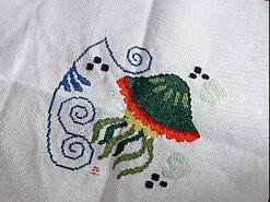 Cross stitch square for Logan C's quilt