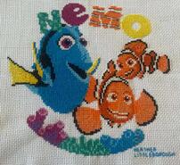 Cross stitch square for Riley P's quilt