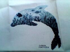 Cross stitch square for Riley P's quilt