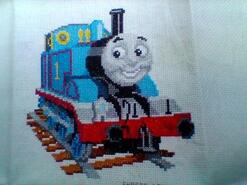 Cross stitch square for Henryk's quilt