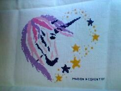 Cross stitch square for Phina N's quilt