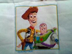 Cross stitch square for Braydan D's quilt