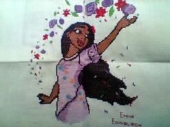 Cross stitch square for Husna A's quilt
