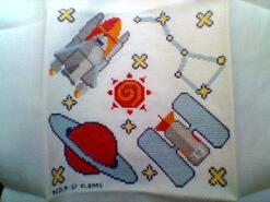 Cross stitch square for J K's quilt