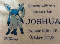 Cross stitch square for Joshua S's quilt