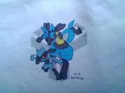 Cross stitch square for Joshua S's quilt