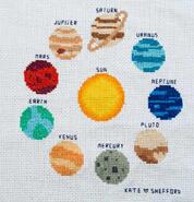 Cross stitch square for Lily W's quilt