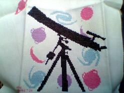 Cross stitch square for Lily W's quilt