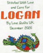 Cross stitch square for Logan's quilt