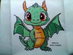 Cross stitch square for Logan's quilt