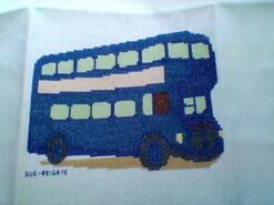 Cross stitch square for Nate M's quilt