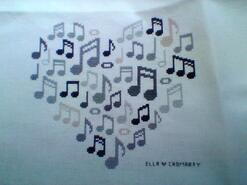 Cross stitch square for Livie J's quilt