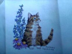 Cross stitch square for Anaya K's quilt