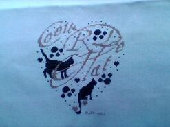 Cross stitch square for Dexter B's quilt