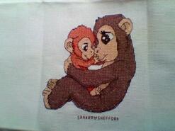 Cross stitch square for Zane's quilt