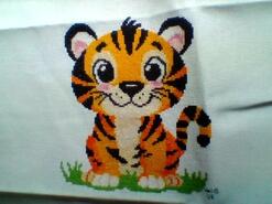 Cross stitch square for Zane's quilt