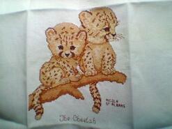 Cross stitch square for Zane's quilt