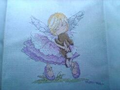 Cross stitch square for Arabella B's quilt