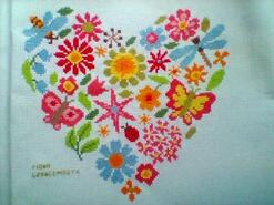 Cross stitch square for Amara Y's quilt