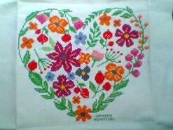 Cross stitch square for Amara Y's quilt