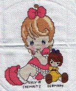Cross stitch square for Georgia's quilt