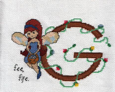 Cross stitch square for Georgia's quilt