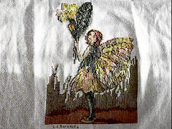 Cross stitch square for Primrose Quilt's quilt