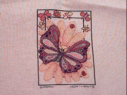 Cross stitch square for Ava S's quilt