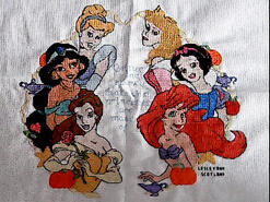 Cross stitch square for Gracie-Louise's quilt