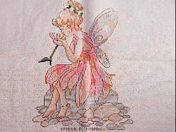 Cross stitch square for Gracie-Louise's quilt