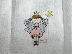Cross stitch square for Gracie-Louise's quilt