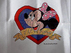 Cross stitch square for Mia B's quilt