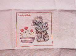 Cross stitch square for Emily T's quilt