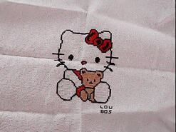 Cross stitch square for Kiera F's quilt