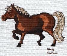 Cross stitch square for Elizabeth A's quilt